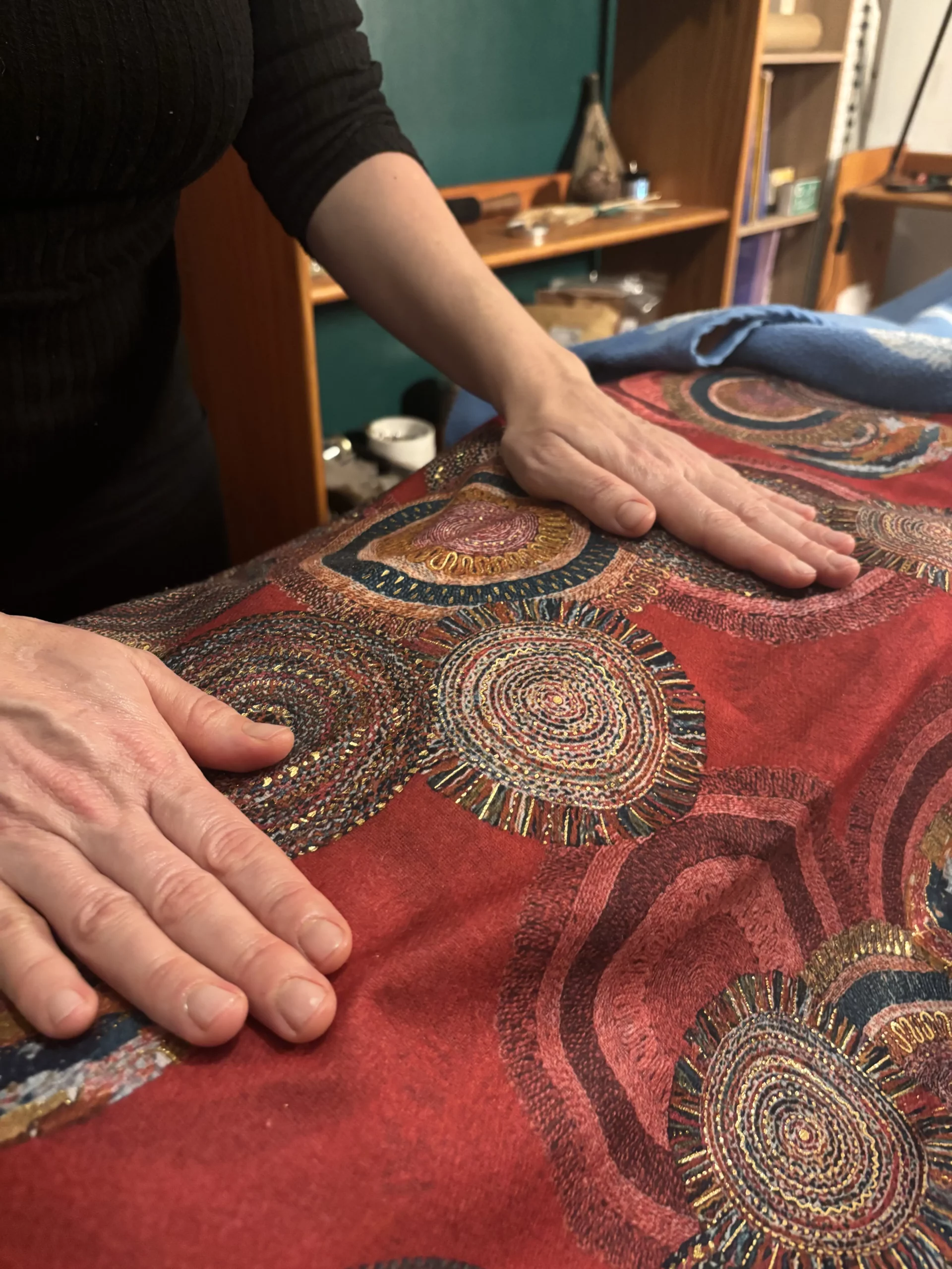 Accueil Reiki avec draps
